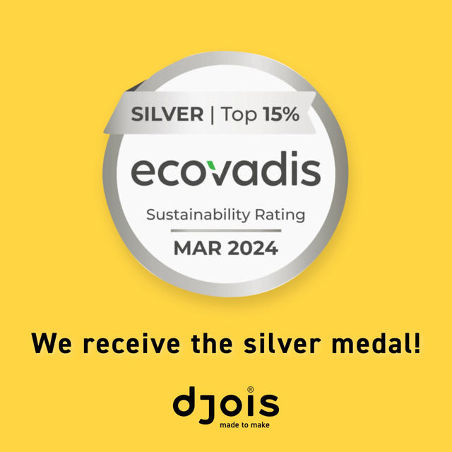 👏 We are happy to announce that we has obtained the EcoVadis silver medal 🥇