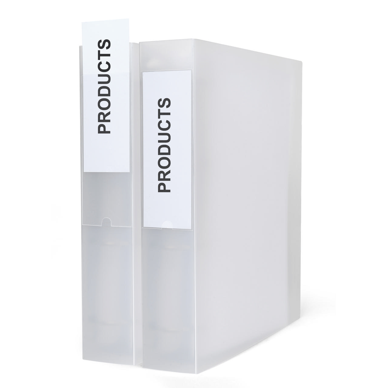 Self-adhesive Label Holder, Permanent, 25 x 75 mm, with Inserts