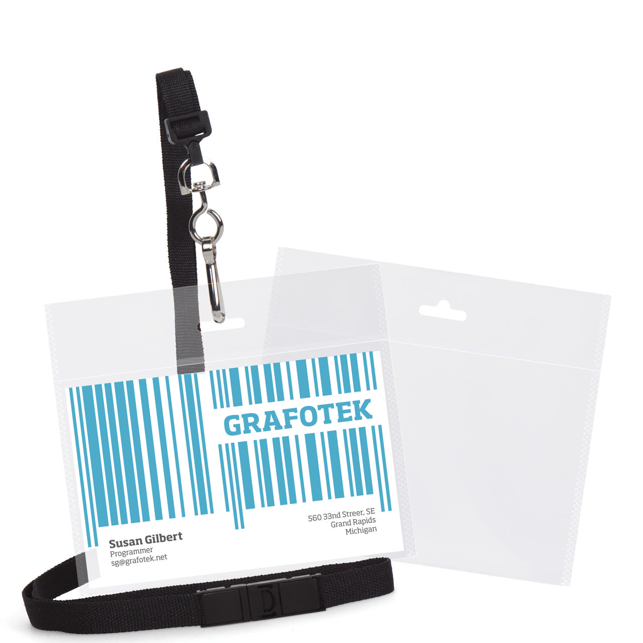 Biodegradable Badge Holder, Horizontal