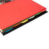 Smartfolder rei'itetty kansio, välilehdellä, A4