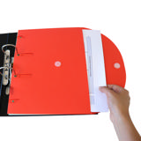 Smartfolder rei'itetty kansio, välilehdellä, A4