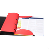 Smartfolder rei'itetty kansio, välilehdellä, A4