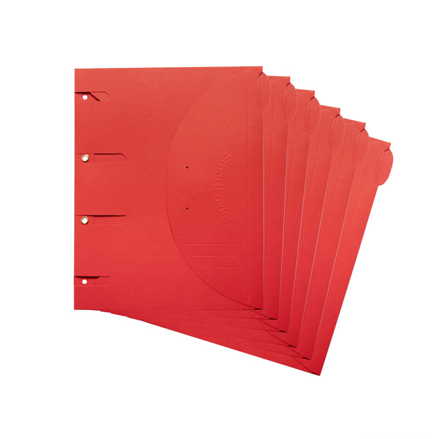 Smartfolder rei'itetty kansio, välilehdellä, A4