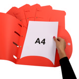 Smartfolder rei'itetty kansio, välilehdellä, A4