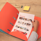 Smartfolder rei'itetty kansio, välilehdellä, A4