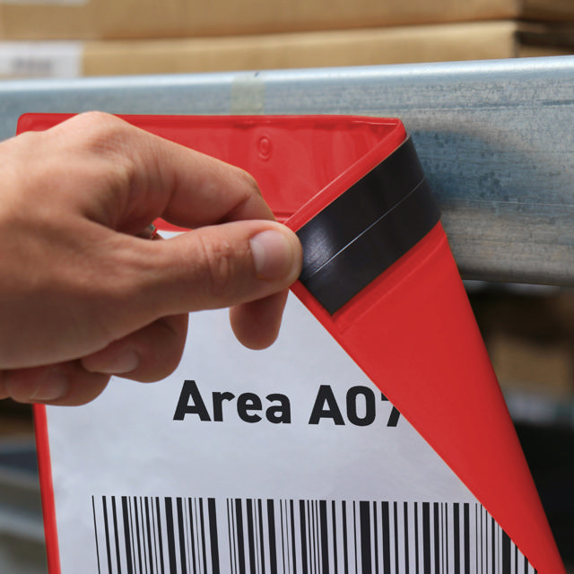 Magneettinen logistiikkatasku, A4, vaaka-asento