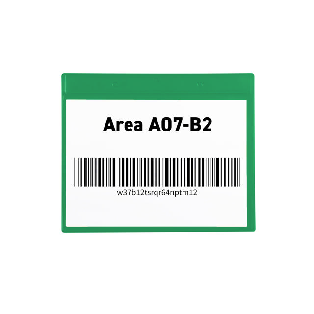 Magneettinen logistiikan tunnistetasku, A4, vaaka-asento