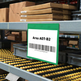 Magneettinen logistiikan tunnistetasku, A4, vaaka-asento