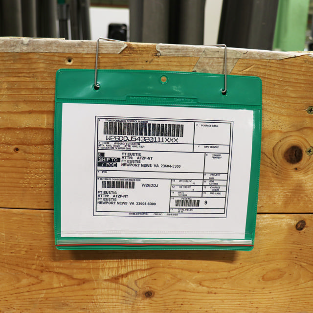 Kuiva-Vetoketju Kosteudensuojattu Ripustettava Logistiikka ID-tasku, A4, Vaaka-asento