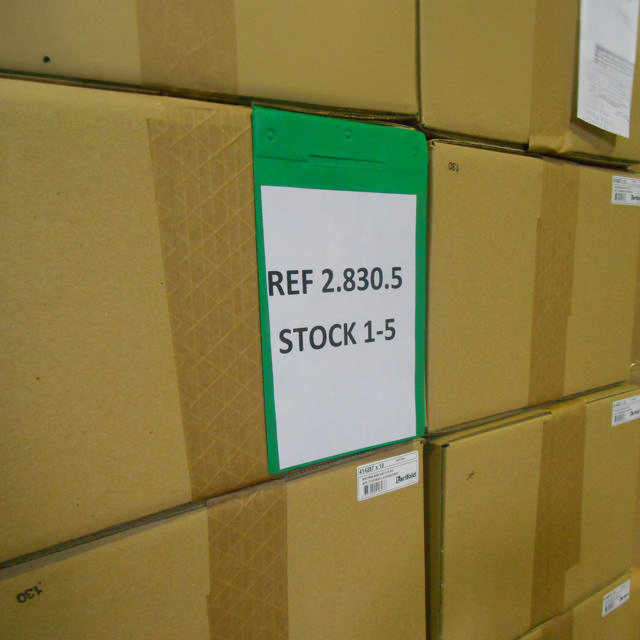 Itsekiinnittyvä logistiikan tunnistetasku, pysyvä, A5, pystysuora