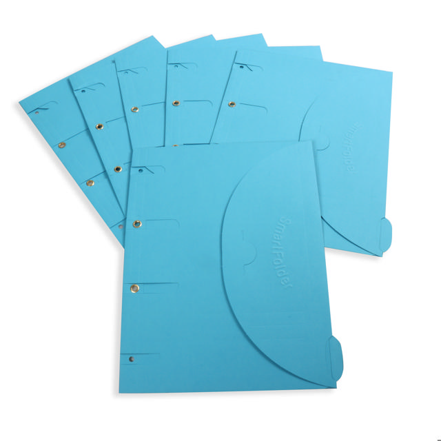 Smartfolder rei'itetty kansio, välilehdellä, A4