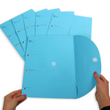 Smartfolder rei'itetty kansio, välilehdellä, A4