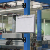 4-renkainen näyttökansio, magneettikiinnityksellä, alumiini, A4, vaakasuora