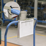 2-renkainen näyttökansio, magneettikiinnityksellä, alumiini, A4, vaakasuora