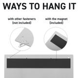 2-renkainen näyttökansio, magneettikiinnityksellä, alumiini, A4, vaakasuora