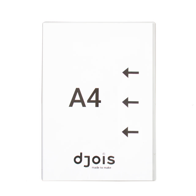 Magnetic signage pocket, long side opening, A4