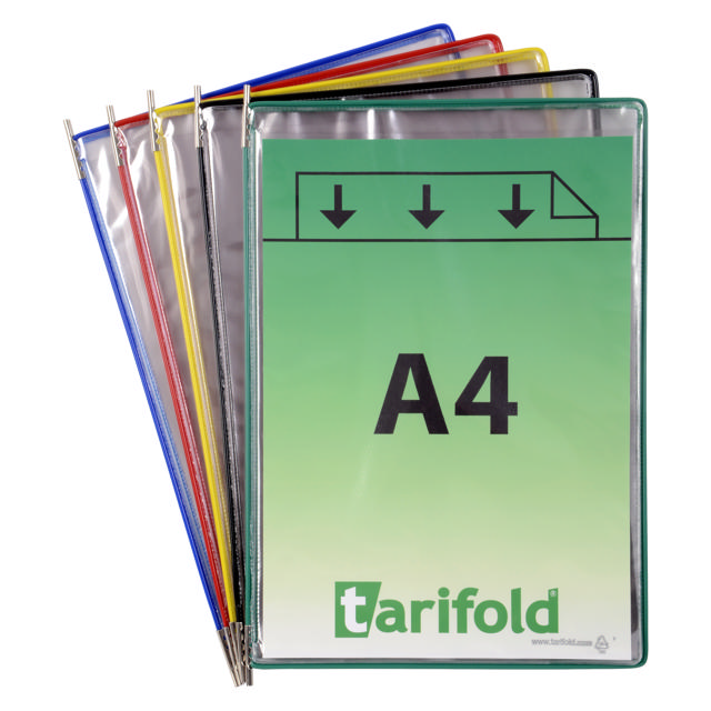 Tarifold Foldfive kääntyvä tasku, A4, pystysuora,