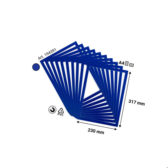 Magneto Pro magneettinen avoin näyttökehys, A4
