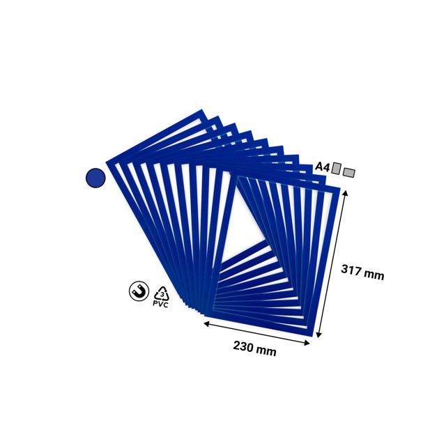 Magneto Pro magneettinen avoin näyttökehys, A4