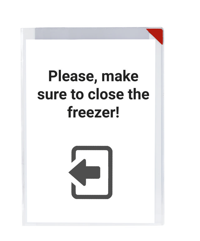 Kang Easy Clic Subzero itseliimautuva kyltin tasku, pysyvä, A4