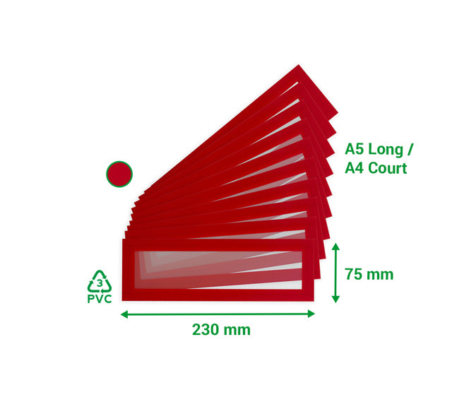 Magneto Pro magneettiset otsikot, A5 pitkä / A4 lyhyt