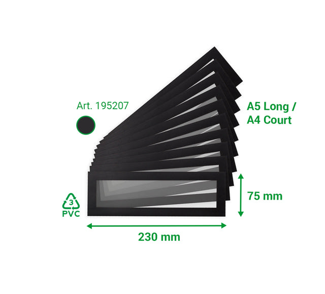 Magneto Pro magneettiset otsikot, A5 pitkä / A4 lyhyt