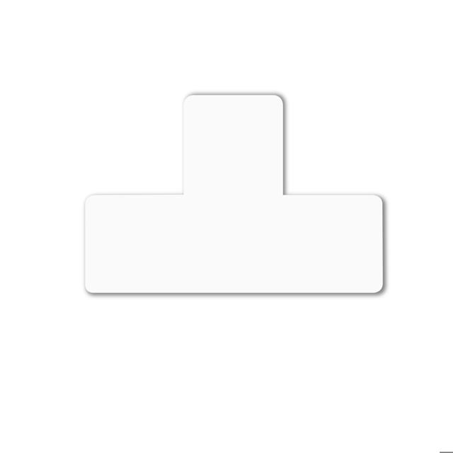 Itsekiinnittyvä lattiamerkintäsymboli, T-muoto