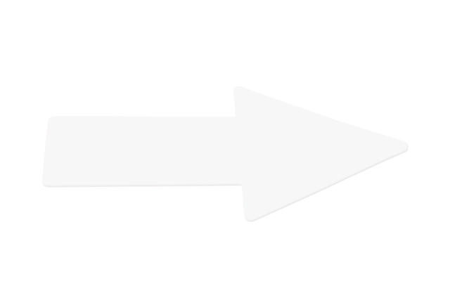 Itsekiinnittyvä lattiamerkintäsymboli, nuoli