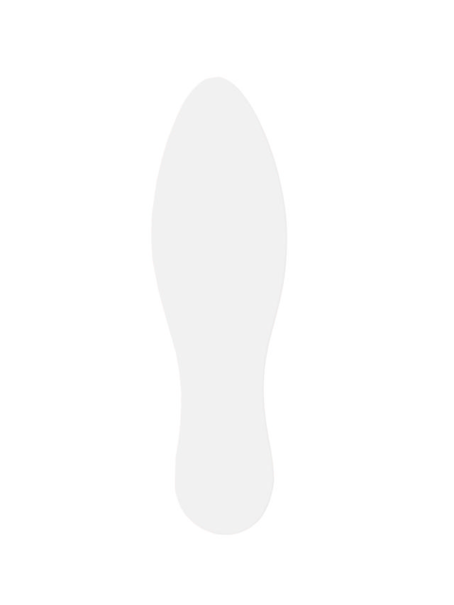 Itsekiinnittyvä lattiamerkintäsymboli, jalanjälki