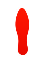 Itsekiinnittyvä lattiamerkintäsymboli, jalanjälki