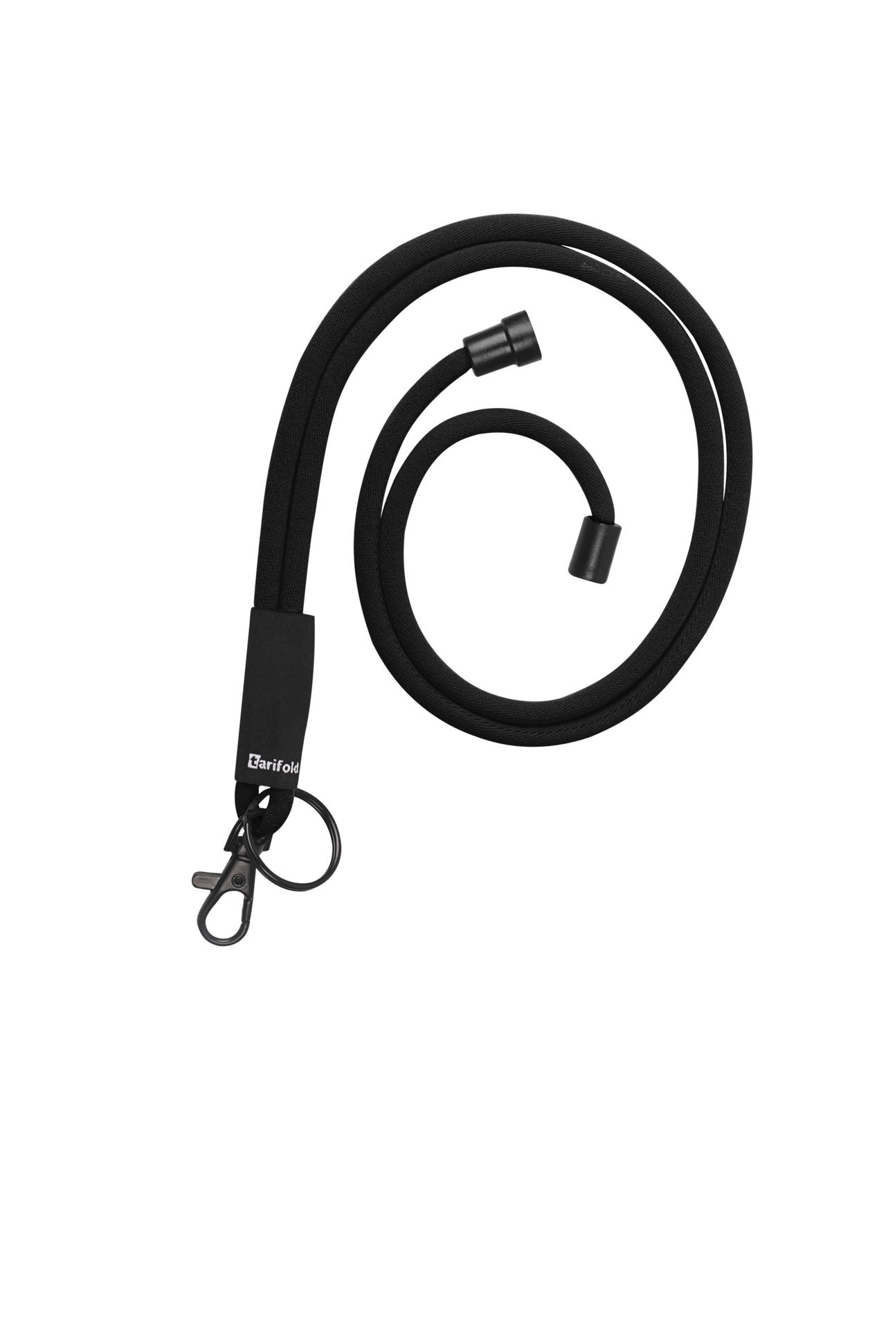 Soft Cord Lanyard, with Swivel Hook and Key Ring