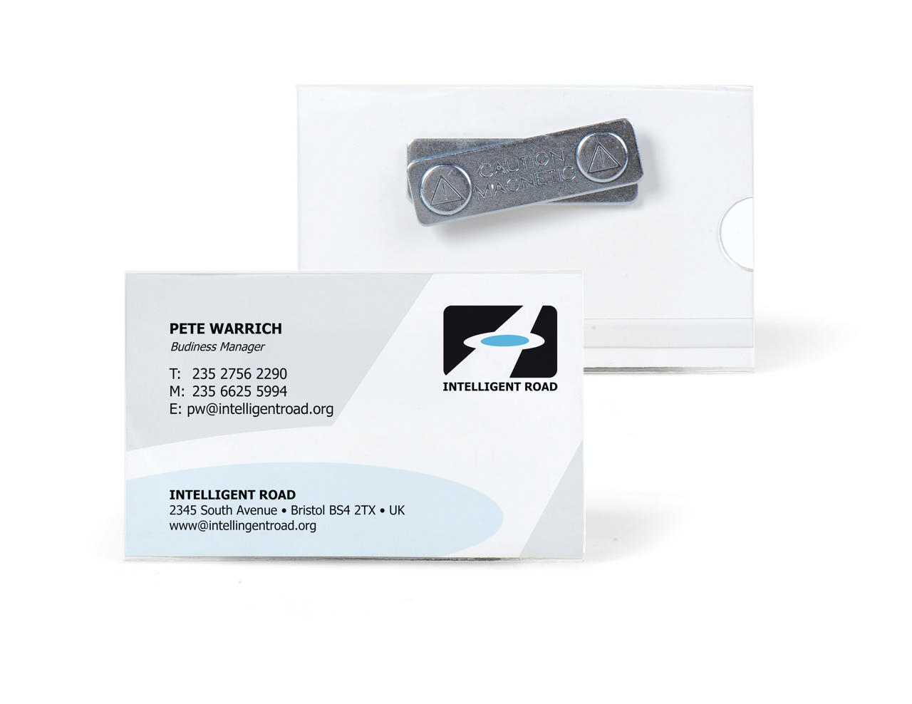 Magnetic Name Badge, with Inserts, 75 x 40 mm