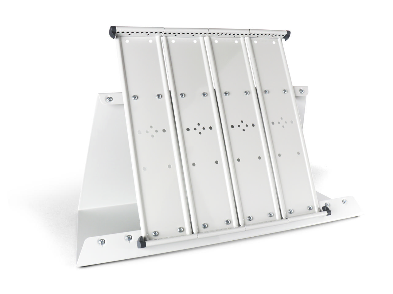 Mounted Empty Tarifold Metal Desk Display Unit, A4, with Side Stops, for 40 Pockets 