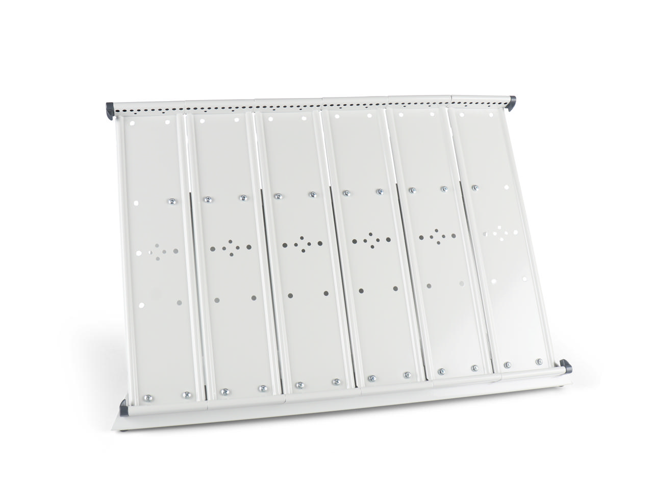 Mounted Empty Tarifold Metal Desk Display Unit, A4, with Side Stops, for 60 Pockets