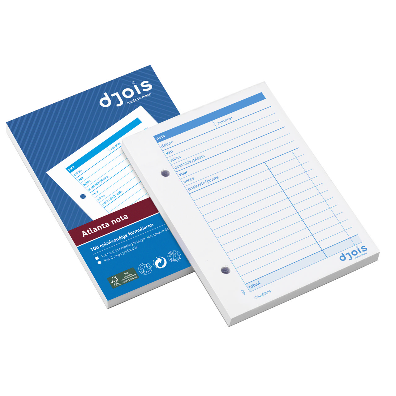 Atlanta Invoice Block, A6, NL Text, FSC®