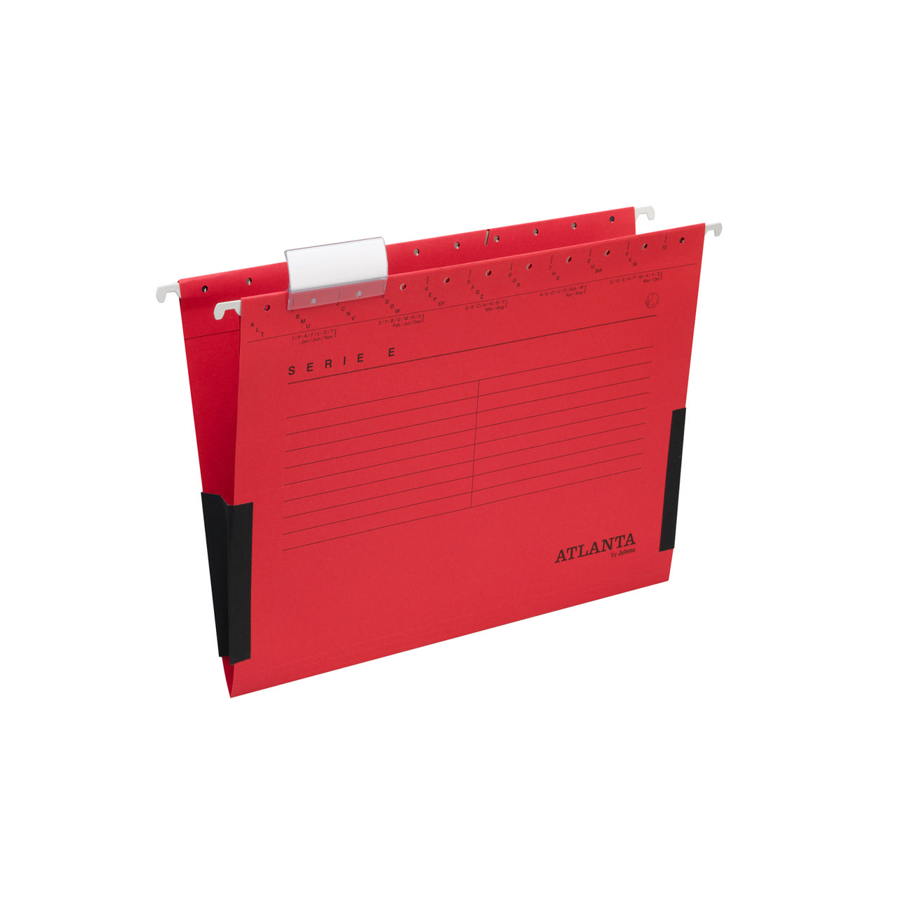 Serie-E ripustuskansio, A4, V-pohja sivukiiloilla, 100 % kierrätettyä kartonkia