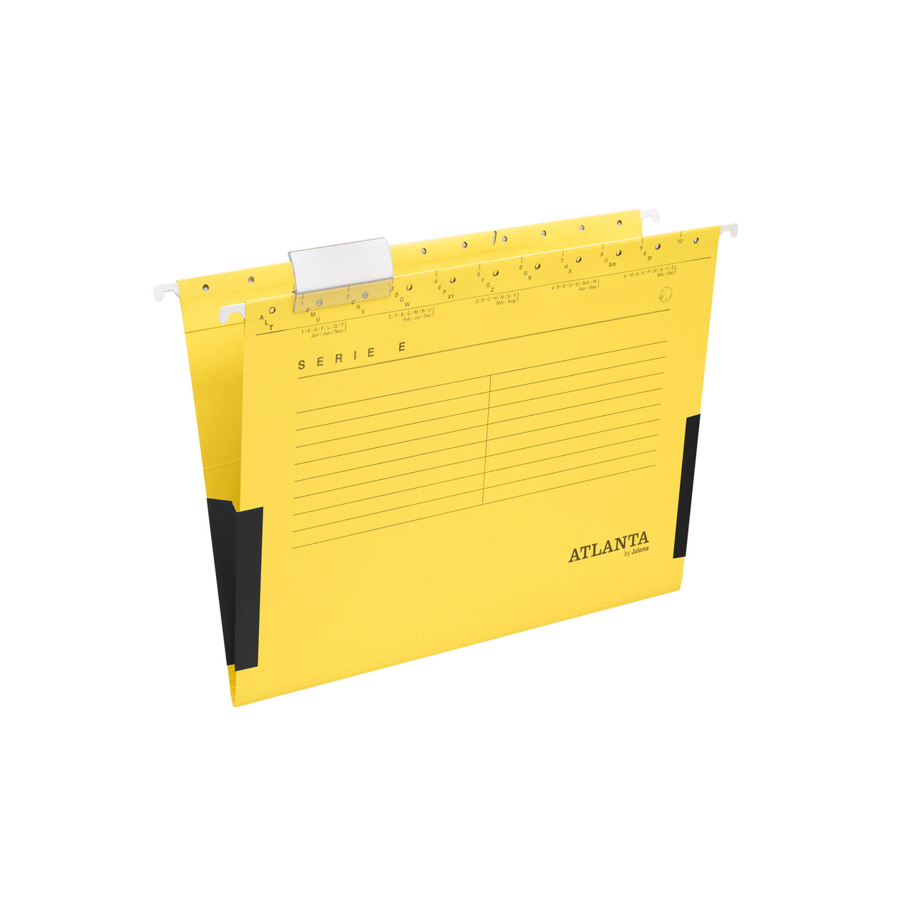 Serie-E ripustuskansio, A4, V-pohja sivukiiloilla, 100 % kierrätettyä pahvia