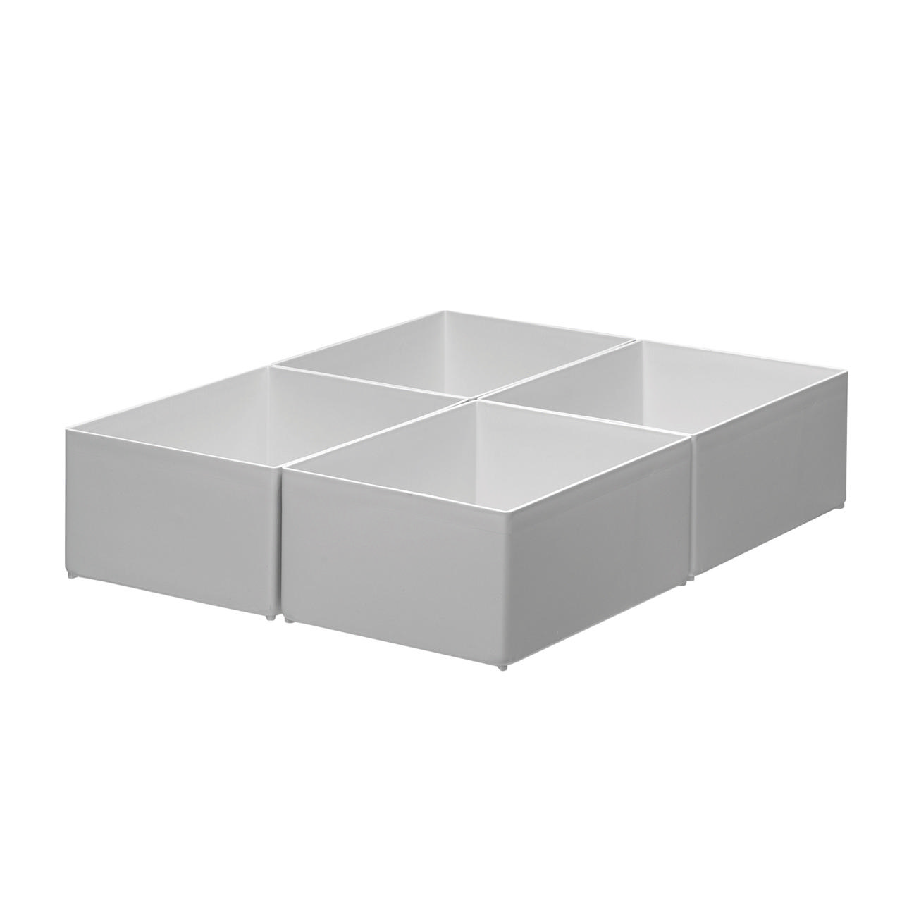 Insert Boxes, High, 4 Boxes per Drawer, 1 Compartment per box