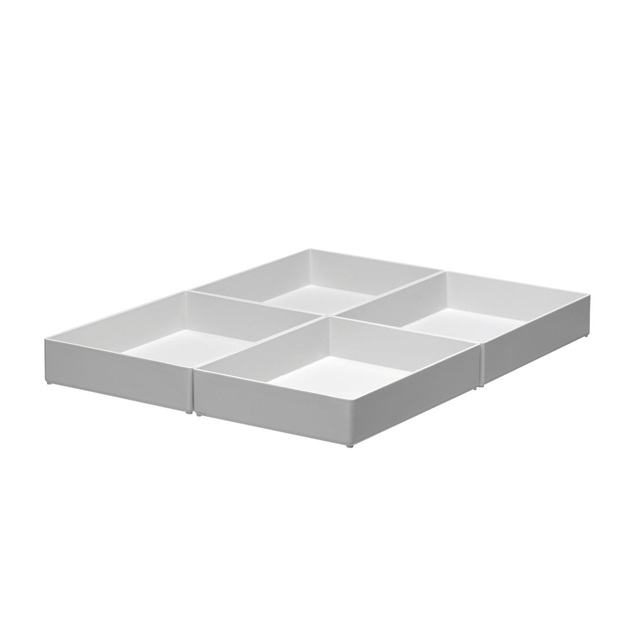 Insert Boxes, Semi-high, 4 Boxes per Drawer, 1 Compartment per box