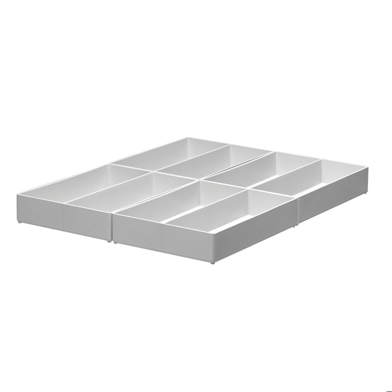 Insert Boxes, Semi-high, 4 Boxes per Drawer, 2 Compartments per box