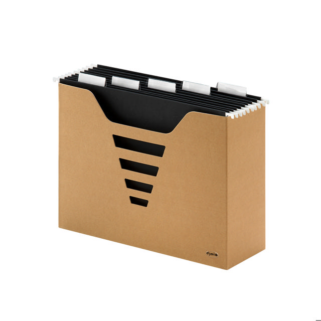 Kraft-linjainen ripustuskansiorasia, jossa 5 A4 Euroflex-ripustuskansiota, FSC®
