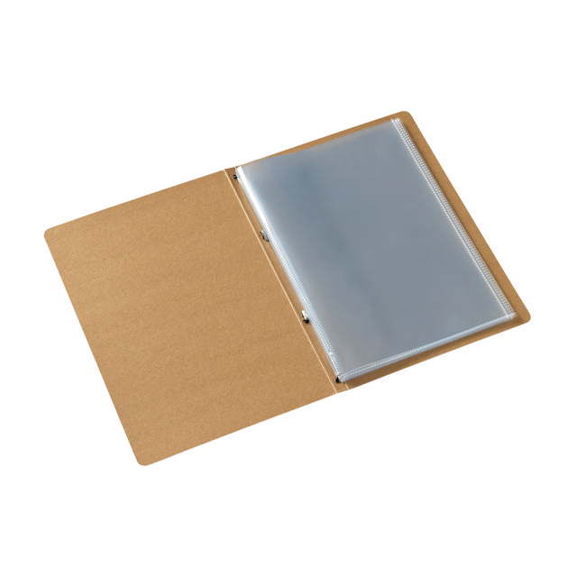 Kraft Line 8-taskuinen esittelykansio, A4, FSC®