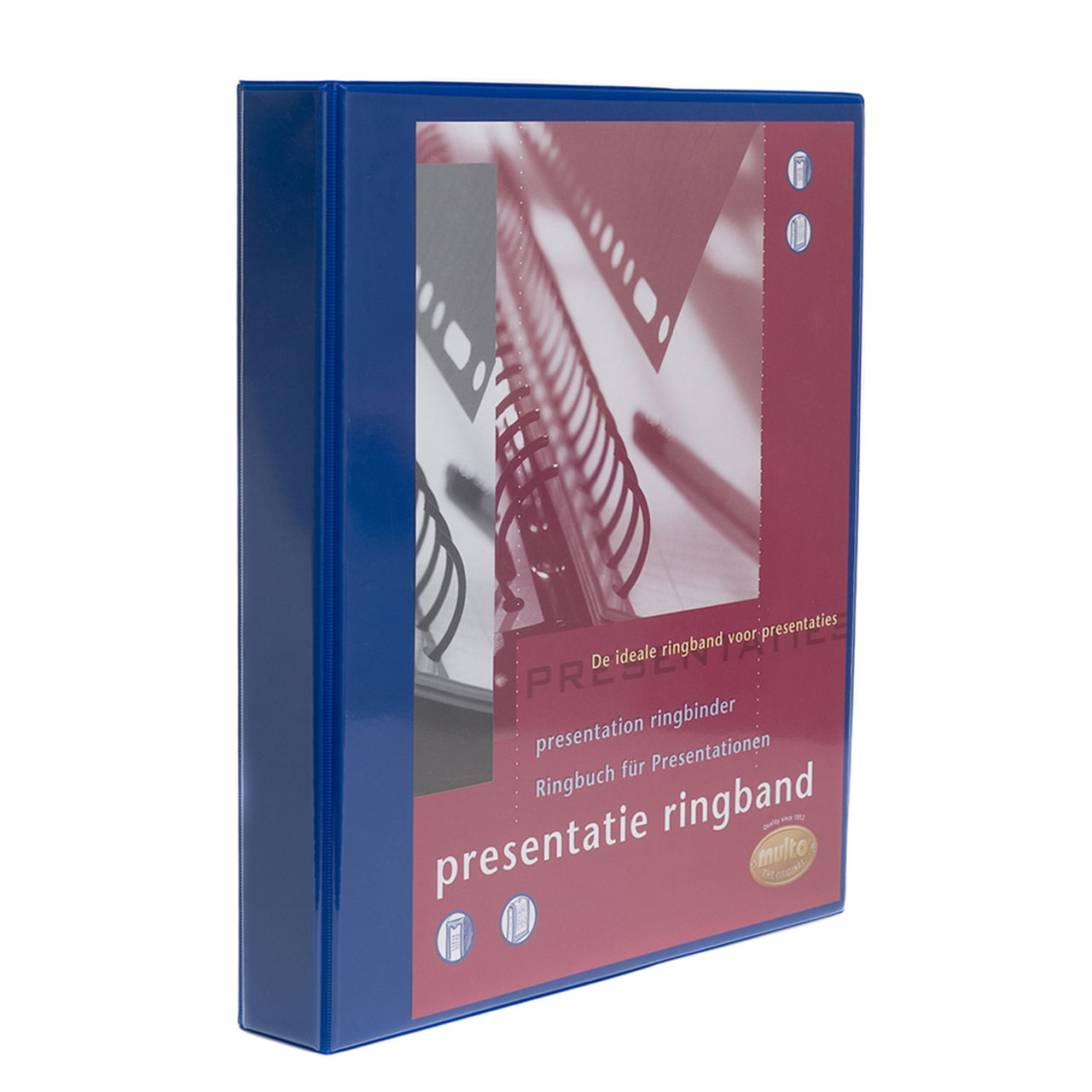 Ring binder Presentation: blue: 23-rings: 32 mm O-mechanism: back 44 mm: Multo