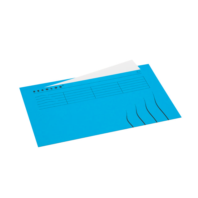 Secolor-kansio yläreunan välilehdellä, folio, 100 % kierrätettyä kartonkia, FSC®