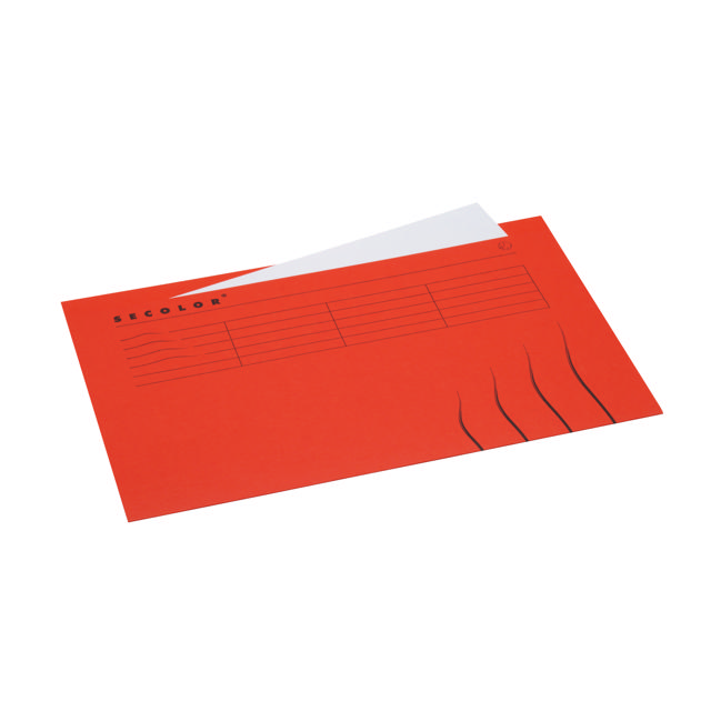Secolor-kansio yläreunan välilehdellä, folio, 100 % kierrätettyä kartonkia, FSC®