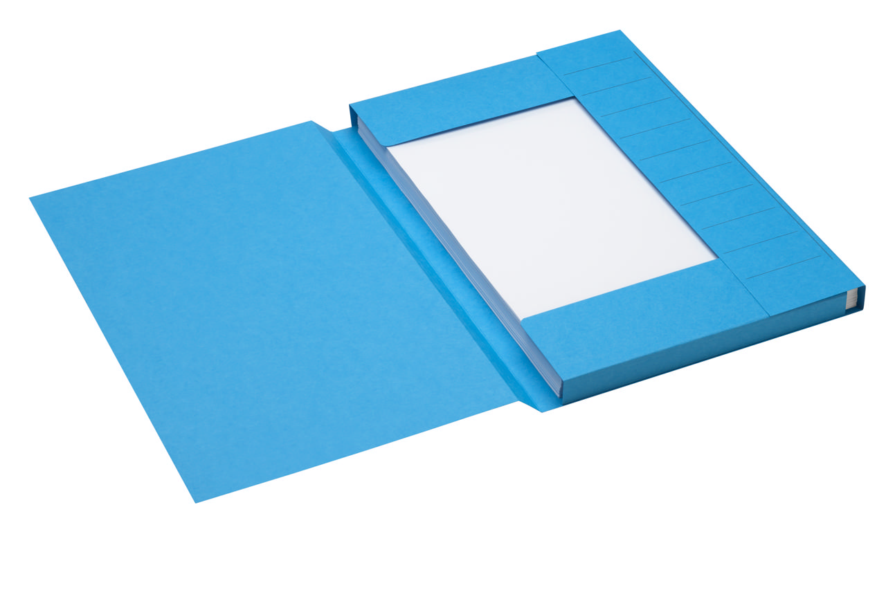 Secolor 3-Flap Document Folder, Folio, 100% Recycled Cardboard, FSC®