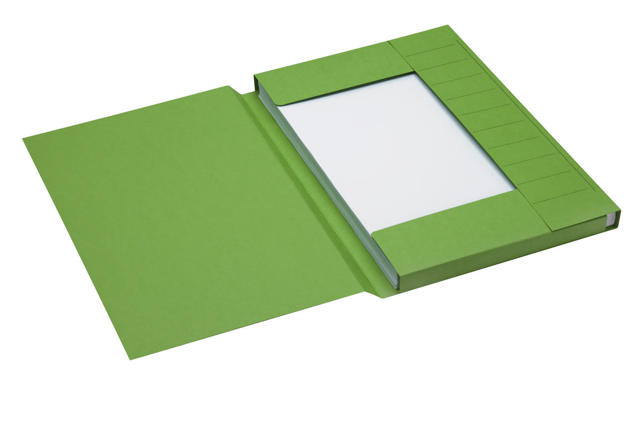 Secolor 3-Flap Document Folder, Folio, 100% Recycled Cardboard, FSC®