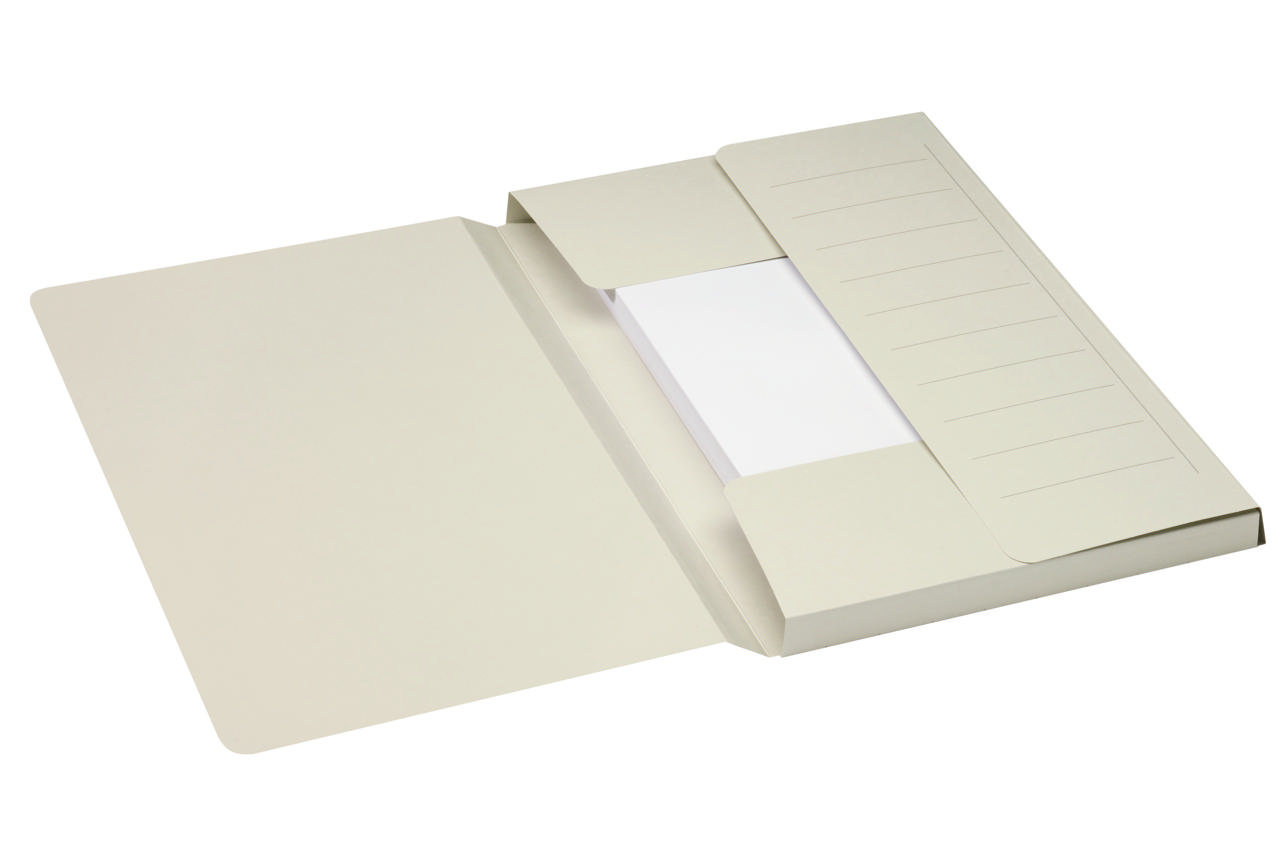 Secolor 3-Flap Document Folder, Mammoth, 100% Recycled Cardboard, FSC®