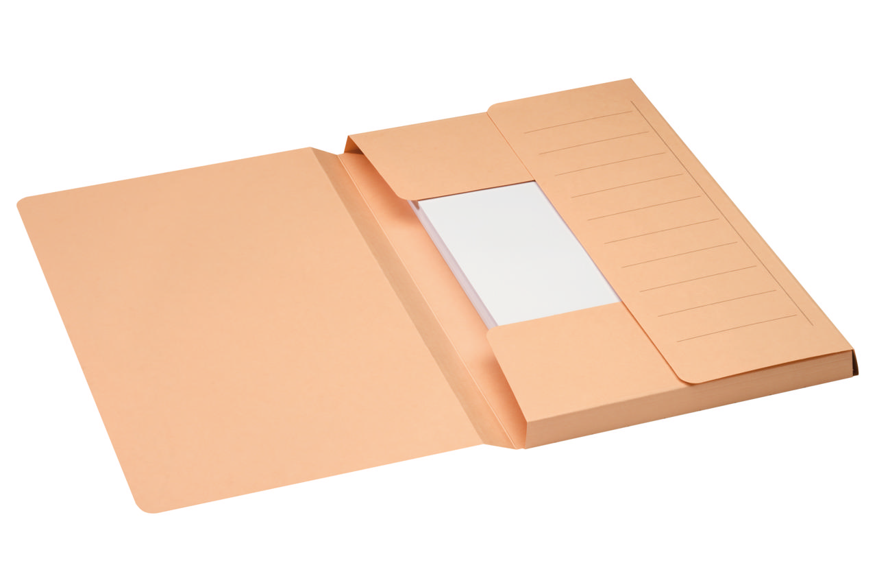 Secolor 3-Flap Document Folder, Mammoth, 100% Recycled Cardboard, FSC®