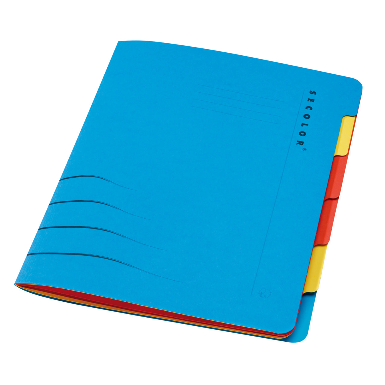 Secolor 6-Tab Sorting Folder, A4, 100% Recycled Cardboard, FSC®